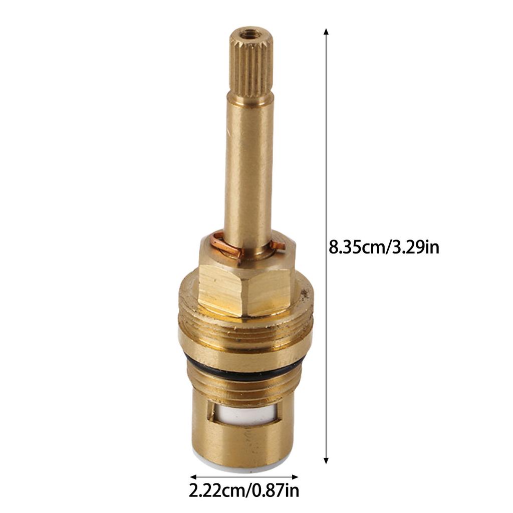 High Temperature Sturdy Brass Materials Faucet Cartridges Valves Hot Water Valves Core Accessory for Plumbing Fixtures