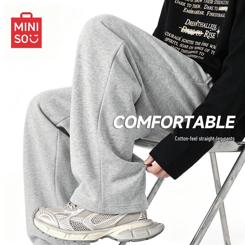 MINISO Men's Relaxed Straight-Leg Casual Pants