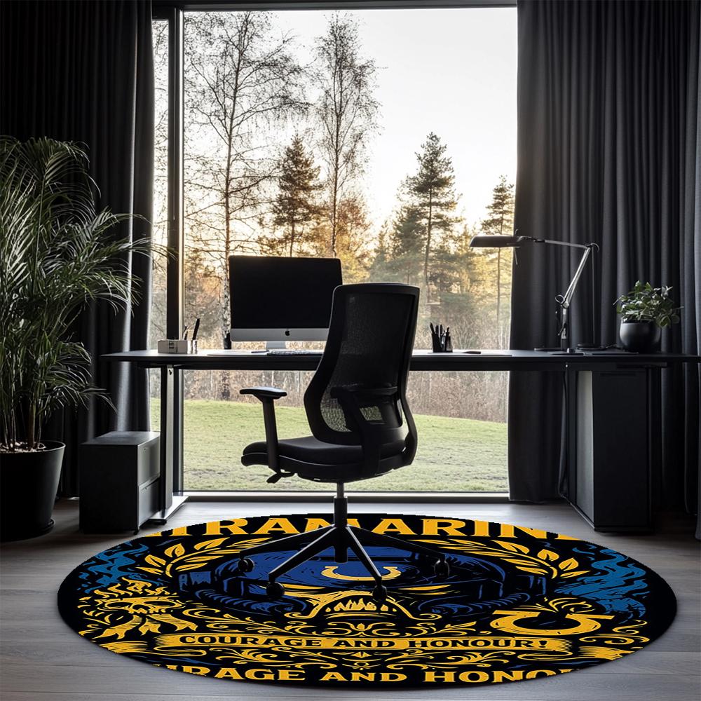 Warhammer 40k Printed Round Rug Carpet Chair Rug Area Rug Entryway Doormats,for Office Chair Living Room Bedroom Kitchen Room.