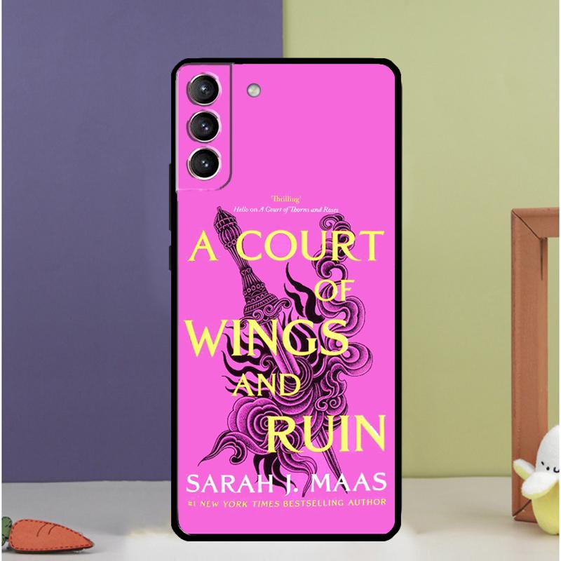 A Court of Mist and Fury Sarah J Maas Phone Case For Samsung Galaxy S21 FE S22 Ultra Note 20 10 S8 S9 S10 Plus S10e S20 FE Cover
