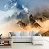 3d Wallpaper Modern Starry Sky Planet Wolves Animal Murals Abstract Art Living Room Bedroom Background Wall Paintings
