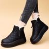 Women's Winter New Thick Sole High Top Snow Boots Round Toe Waterproof Thickened Plush Warm Soft Sole Light Ankle Cotton Boots