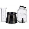 Vivalto Distributeur De Boissons 3,8 Litres Verre/acier Transparent/noir