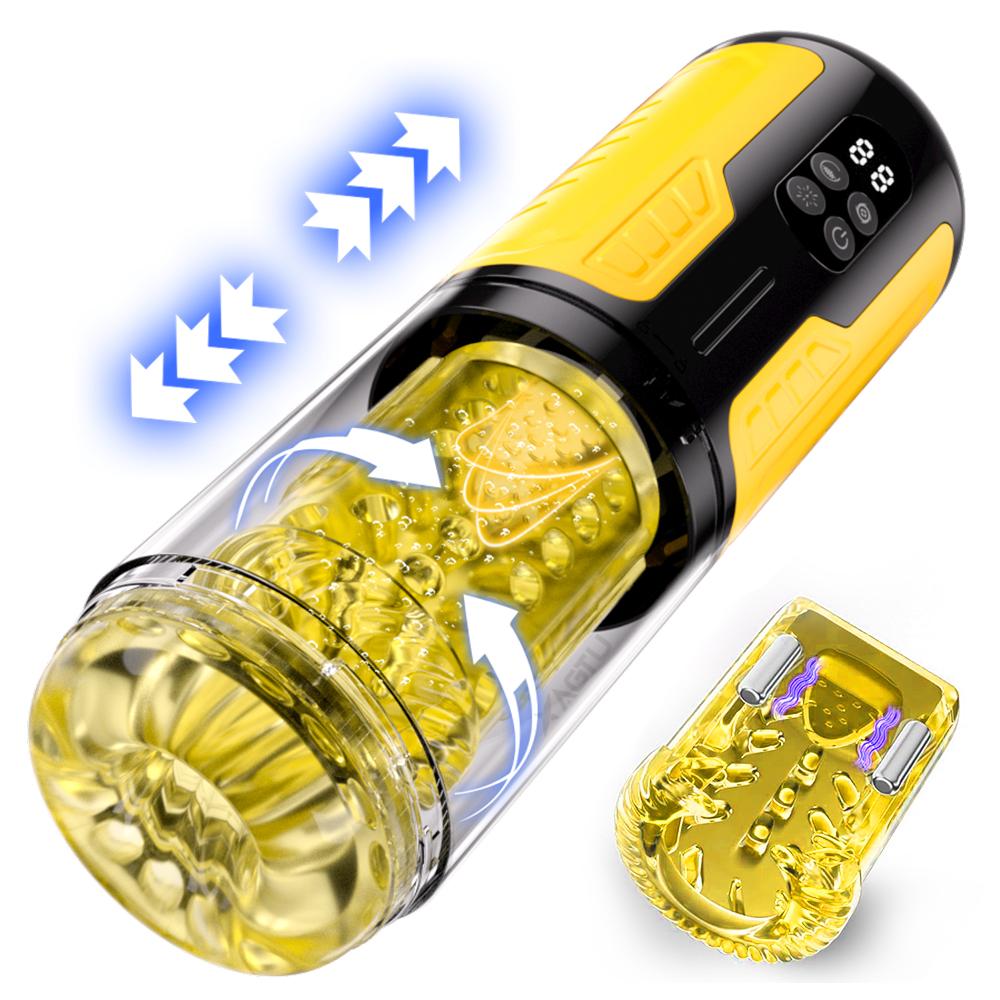 Male Masturbation Cup Penis Vibration Vagina Massage Pussy Sucking Thrusting Male Masturbator Sexmachine Sex Toys Adult for Men