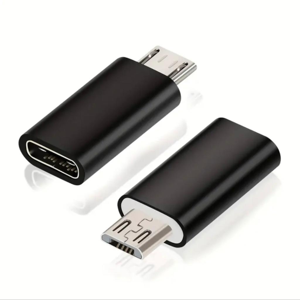 1/2/4Pcs USB C Female to Micro USB Male Adapter, Micro USB to USB C Adapter Compatible with Nexus LG Xbox Samsung Galaxy Devices