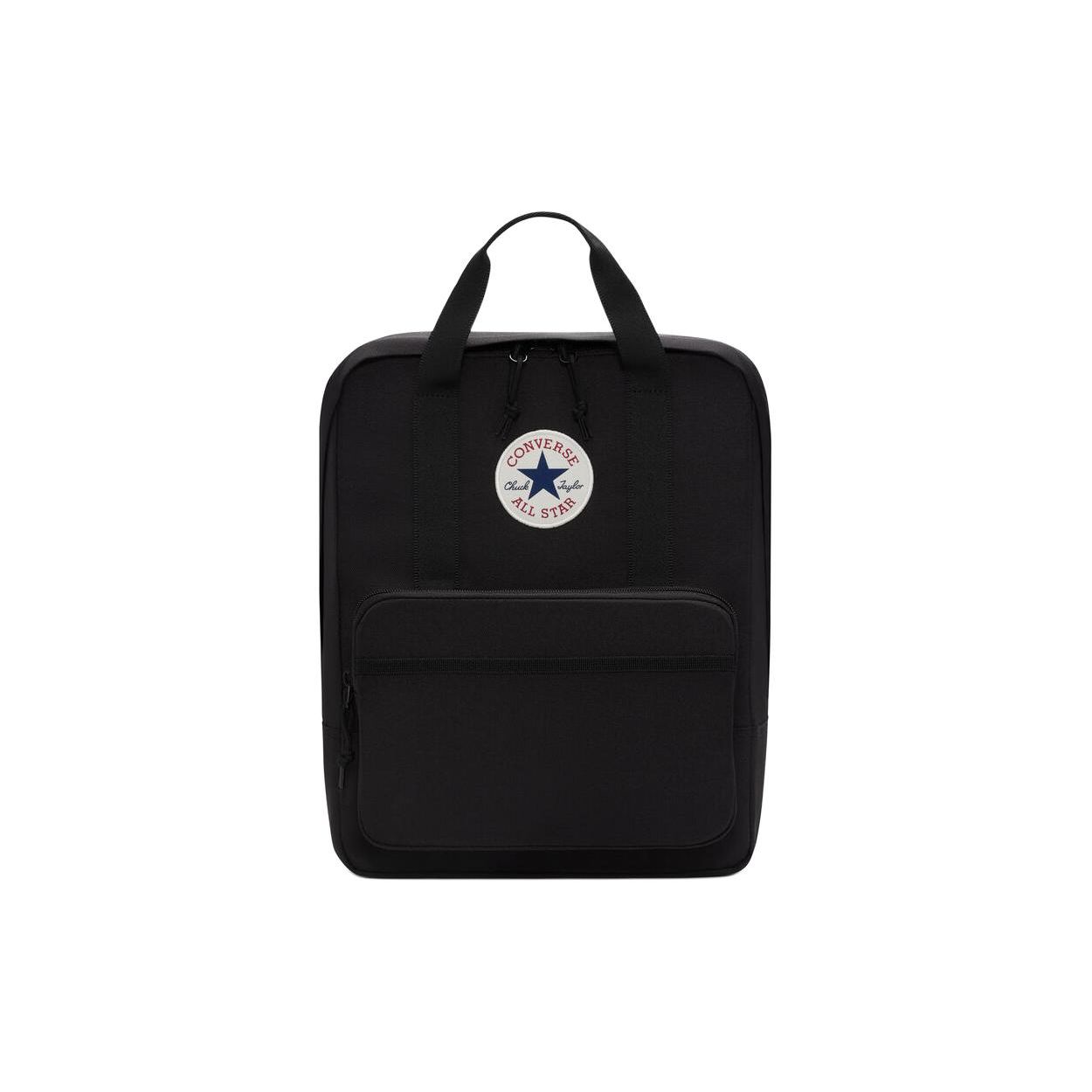 Converse Simple Large Capacity Polyester Backpack Unisex Backpacks Black 10026013-A01 Black,Small