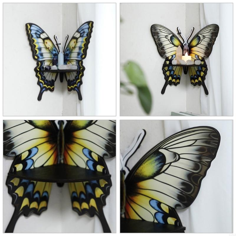62KD Artistic Butterfly Crystal Shelf for Collectibles and Jewelry Display