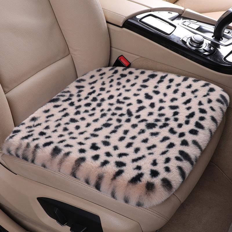 

Чехол для автомобильного сиденья с леопардовым принтом, мягкий, теплый, зимний, автомобильный, безвредный для кожи, универсальный, можно стирать, защитный чехол для автомобильного сиденья