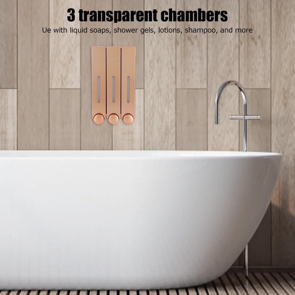 420MLx3 Wall Mounted Hand Washing Liquid Soap Dispenser for Bathroom Kitchen Supplies