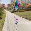 Multifunctional PVC Rotating Hot Air Balloon Wind Spinner for Outdoor Gardens Patios Balcony Weather Proof Ornaments