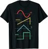 Vintage Analog Synthesizer Techno Waveform - Synth Nerd T-Shirt Short Sleeve O-Neck Mens T Shirt New S-3XL
