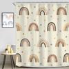 Kids Shower Curtain Girls Rainbow Dinosaur Dino Funny Fairy Animal Cartoon Cute Horse Pink Flower  Inch Lovely Rabbit Bathroom
