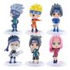 6 Pcs/12pcs NARUTO Sasuke Gaara Uchiha Madara Figure 7-8cm 2 Style Personality Base Mini Figurines  Naruto Figure