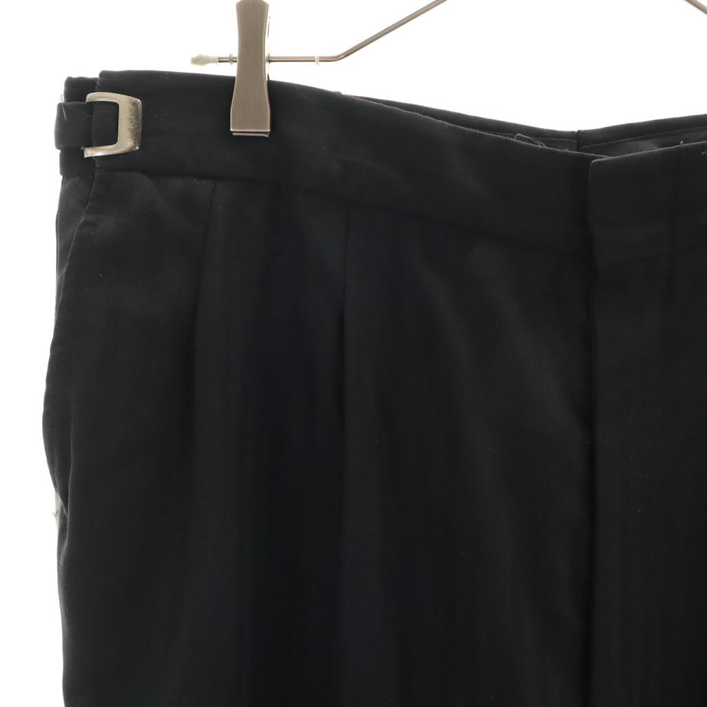 after six 70s Made in USA Vintage Slacks pants 42-3-4 black Biggs Men's Used