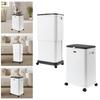 20L Liftable Trash Can Adjustable, Easy To Move, Opening, Rolling Dustbin, Dresser