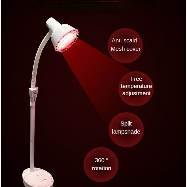 Verre infrarood fysiotherapie lampen huishoudelijke schoonheidssalon verwarming vloerlamp spierpijn verlichting behandelingsapparaat 220V