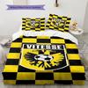 SBV Vitesse Muster Bettwäsche Steppdecke Set Bettbezug Kissenbezug Heimdekoration Geburtstagsgeschenk (1 Bettbezug + 2 Kissenbezüge, ohne Füllung)