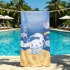 C-Cinnamoroll Cartoon S-Sanrio Beach Towel, Super Absorbent Quick Drying Summer Towel for Outdoor Camping Pool Travel Gift