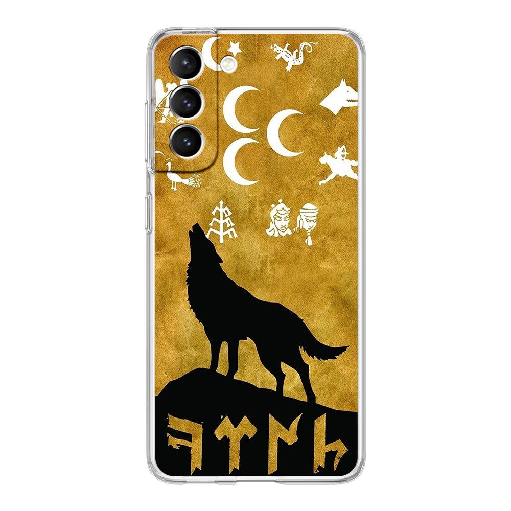 Phone Case For Samsung Galaxy S25 S24 S23 FE S22 Ultra S20 S21 5G S10 S9 Plus S10E S8 Cover Turkish language bozkurt gray wolf