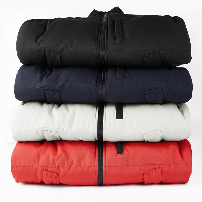 Men's Winter Patchwork Vest: Warm, Windproof, Waterproof, with Zipper Pockets - Fashionable Casual Cotton Design