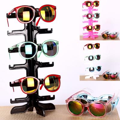 6Pair Sunglasses Display Rack Eyeglass Glasses Frame Stand Organizer Show Holder