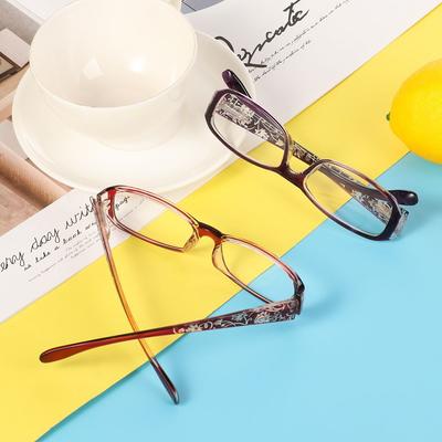 Hinge Print Flower Ultra Light Resin Reading Glasses Eyeglasses +1.00~+4.0 Diopter Vision Care