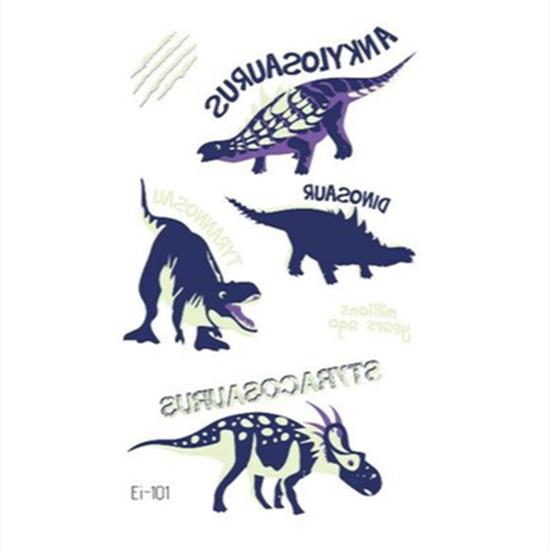 Luminous Tattoo Stickers Temporary Fake Tattoos Kid Glow Paste On Face Arm Leg for Children Body Art Mermaid Dinosaur Sticke