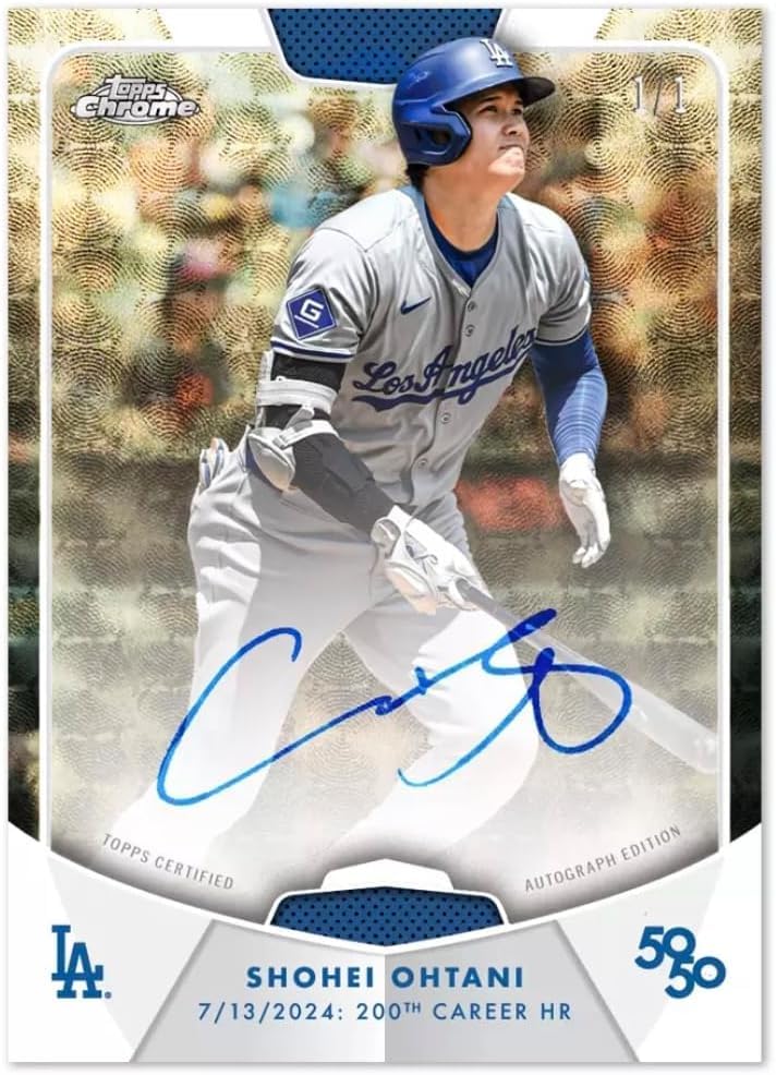 2024 Topps 50/50 Shohei Ohtani 1 Pack (2024 Topps 50/50: Sho Hei Ohtani Single Pack) [Completely Unopened Pack]