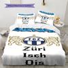 FC Luzern  Pattern Bedding Quilt Set Quilt Cover Pillowcase Home Decoration Birthday Gift (1 * duvet cover + 2 * pillowcase, without core)