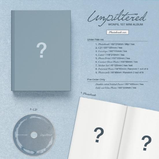 [Pre-Order Benefit / Random] WONPIL (DAY6) - Unpiltered (Photobook Ver.)