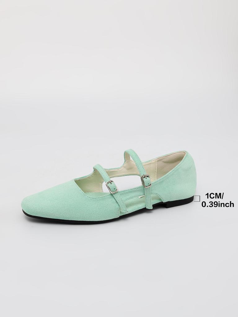 2025 new side empty flat-soled single shoes for women's summer outer wear, advanced sense, double-row one-word with soft-soled casual shoes, femini