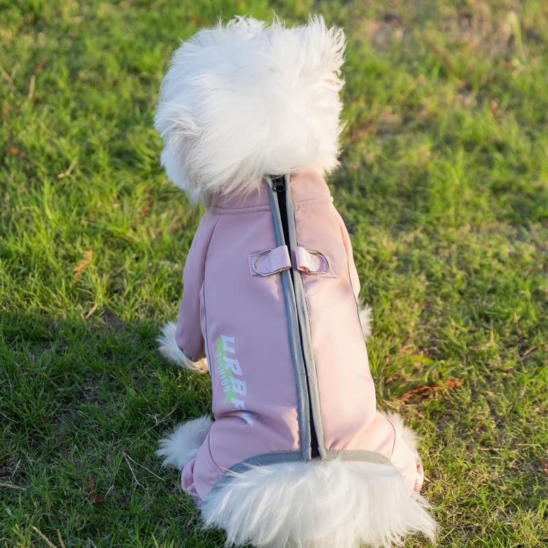 Pet Dog Warm Winter Full-Body Hooded Sweater Small Medium Dogs Outdoor Active Wear