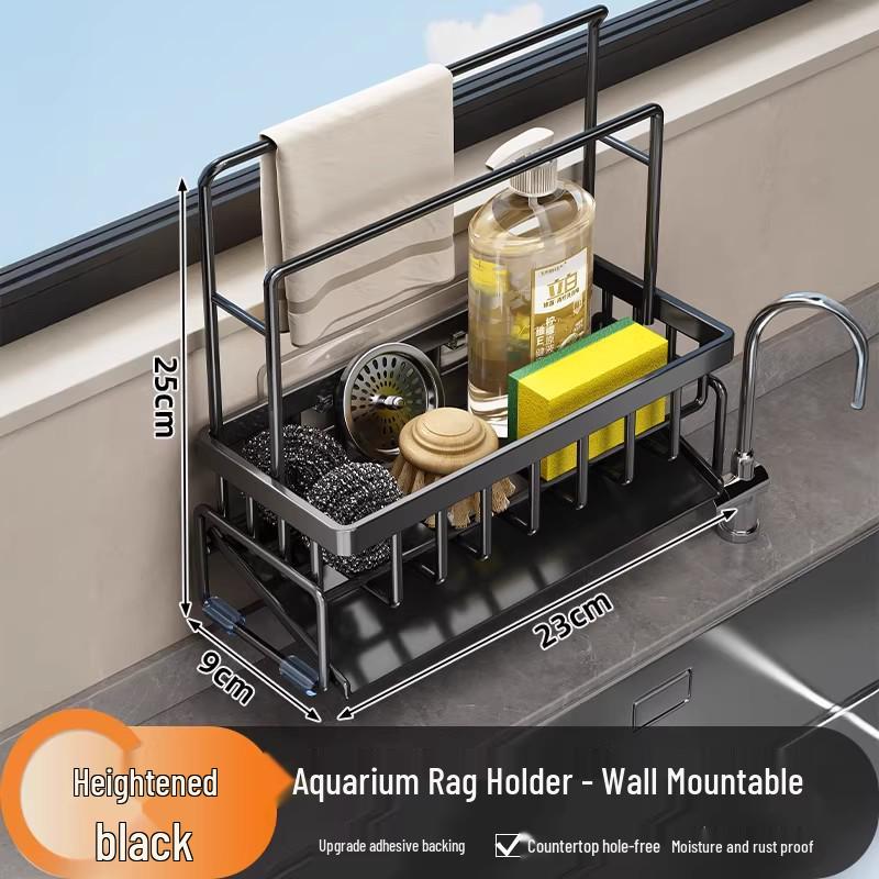 Sink Organizer: Spültuch- & Spülmittelhalter mit Stahlwolle-Aufbewahrung