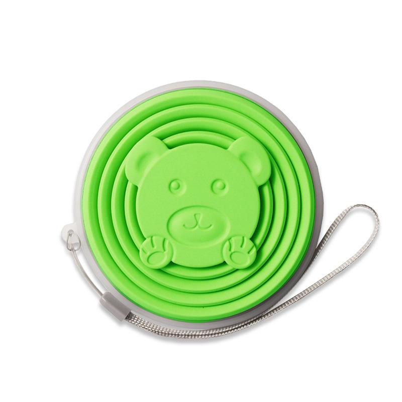 Buitenactiviteit Lichtgewicht Siliconen Opvouwbare Bekers Multifunctionele Telescopische Waterbeker Snoepkleur Opvouwbare Silicagel Beker