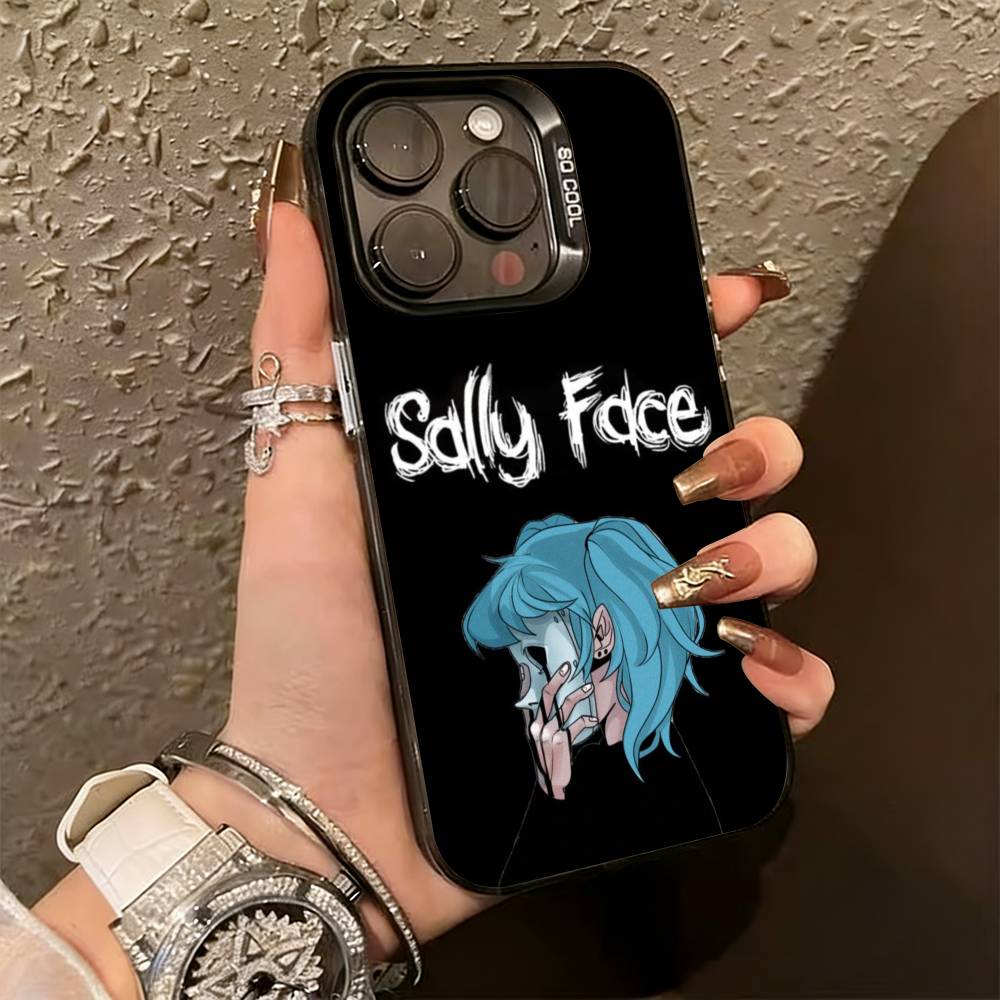 

Sally Face Sal Fisher Готический Хоррор Чехол для Телефона Для iPhone 17,16,15,14,13,12,11 Plus,Pro Max,XS,Красочный Серебристый Черный Чехол iPhone15promax