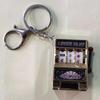 Mini Slot Machine Toy Keychain: Spinning Prize & Fruit Machine Accessories, Charms for Bags & Gifts