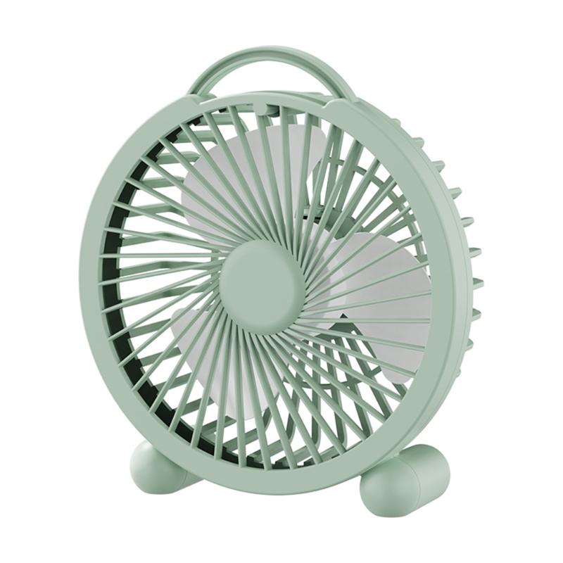 

Mini Desktop USB Fan With Ergonomic Handle High Wind Circulation For Indoor and Outdoor Use зелёный