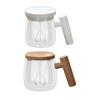 Auto Stirring Mug Self Mixing Cup Portable 400ml Self Mixing Coffee Mug Glass Self Mixing Mug for Tea Office Kitchen Milk Gift