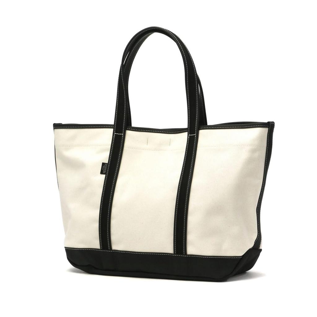 Porter Boyfriend Tote White x Size 17 Bag, Large, 739-18513, Black,