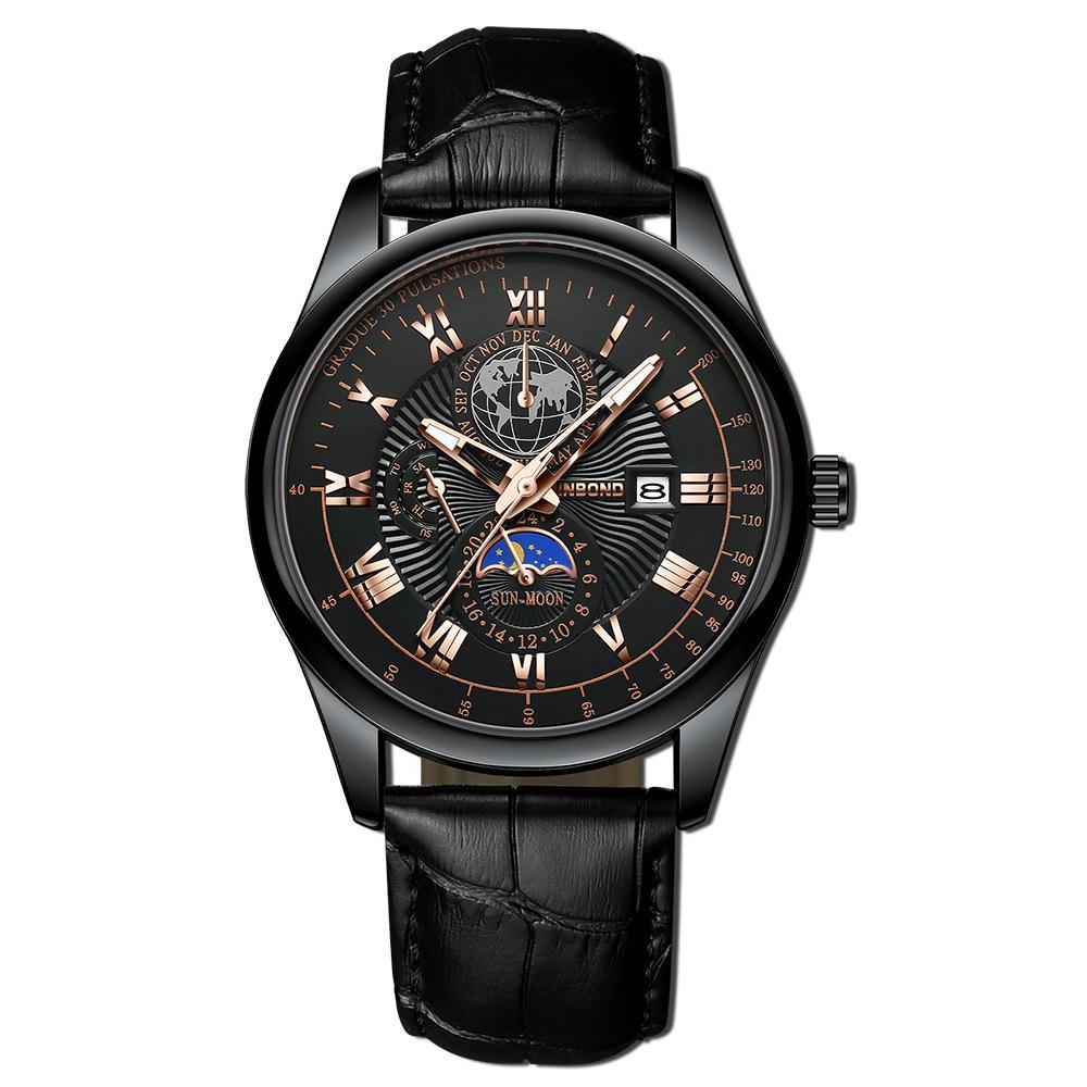 BINBOND Men s Luminous Waterproof Watch for Teens and High School Students