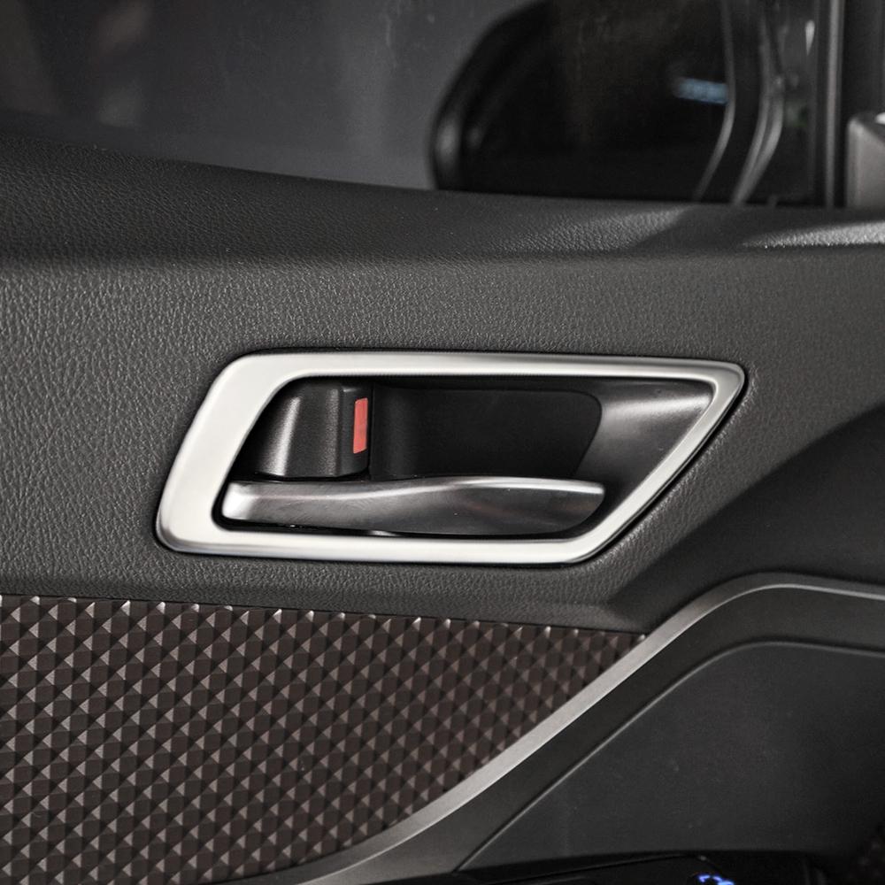 4Pcs Car Interior Door Handle Frame Cover Decoration Sticker Trim for Toyota C-HR CHR 2016-2025 Stainless Steel Accessories