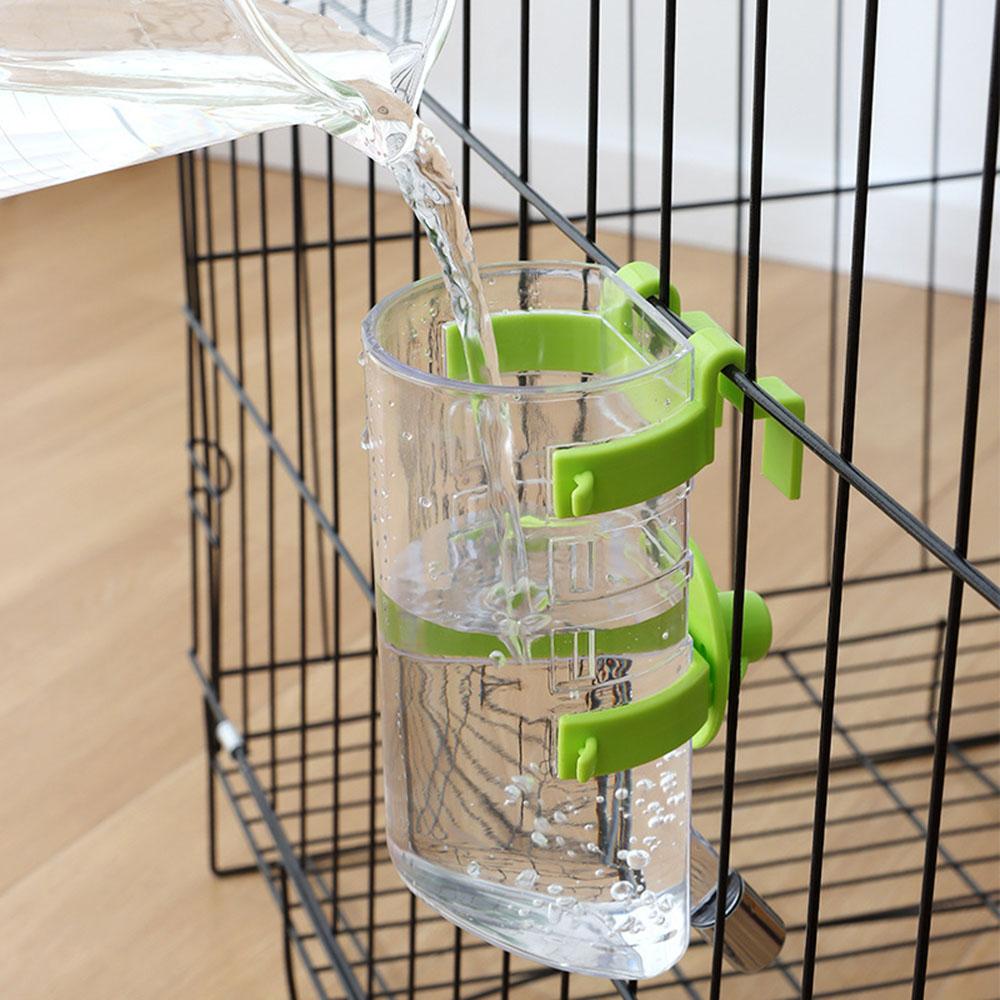 Hanging Pet Water Dispenser - Wall-Mounted Dog & Cat Water Bottle, Leakproof Hanging Drinker for Crates/Cages,