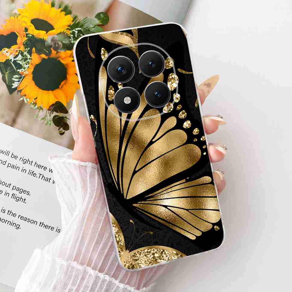 Für Xiaomi Redmi Note 15 Pro Plus ProPlus 5G Hülle Blume Cartoon Hülle Weiche Silikonhülle Für Redmi Note 15 Pro+ Hülle