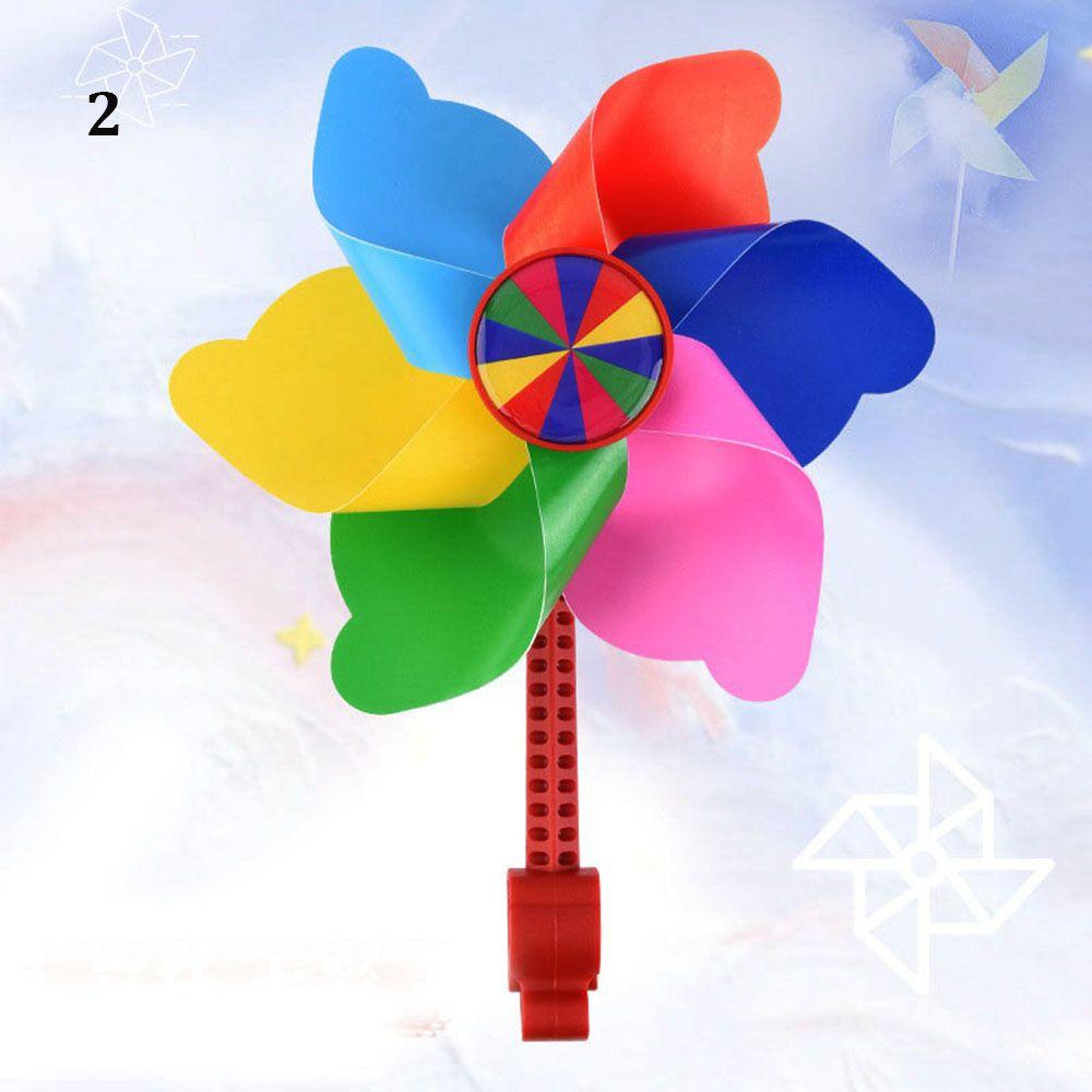 High Quality Colorful Long/Short Pole Scooter Decorative Cartoon Pinwheel Children Bicycle Windmill Bike Windmills