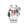 925 Sterling Silver Zvířecí kouzlo Puppy Bulldog Kočka Bear Beads Fit Fashion Charms Silver 925 Originální náramek Jewelry