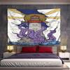 Lighthouse with Purple Octopus Tentacles Pattern Wall Hanging Tapestry Decorative Tapestry Home Decor for Bedroom and Living Room