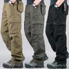 Pantaloni cargo tactici Salopete din bumbac pentru bărbați Pantaloni de lucru în aer liber Îmbrăcăminte pentru bărbați de mărime mare Pantaloni de drumeție Camo