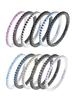 Macier [S925] 1Mm Tennis Ring Collection_12Color (C Type)