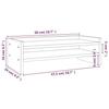VidaXL Monitor Stand Grey 50x24x16 Cm Solid Pine Wood 813986
