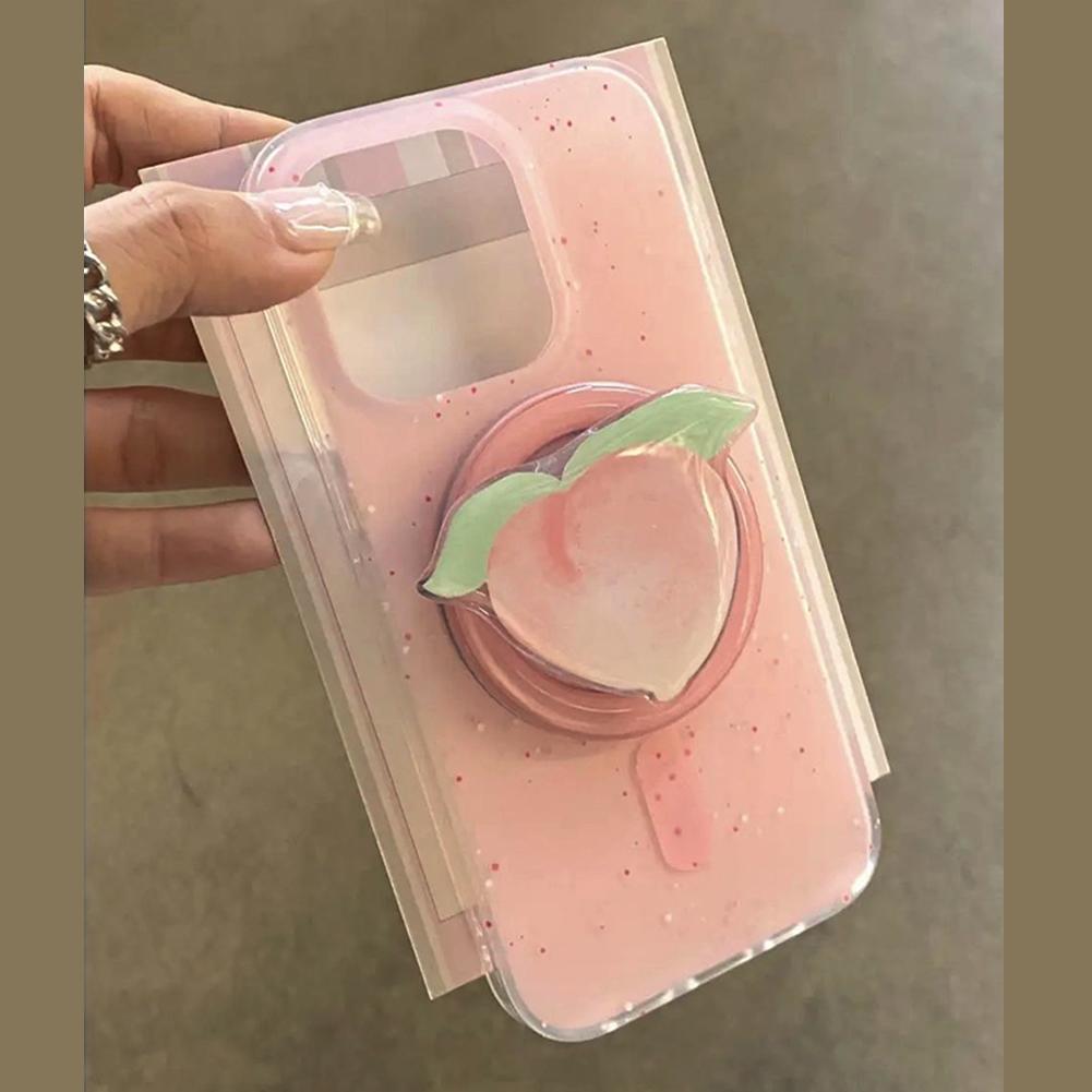 Cute Red Strawberry Magnetic Holder Griptok Phone Stand Holder Support